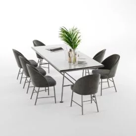 3D Furniture Silo Rendering - Dining Table