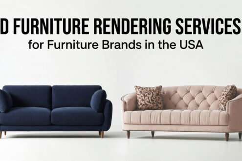 3D rendering for furniture ecommerce demonstrating multiple fabric and texture variations for a single armchair.