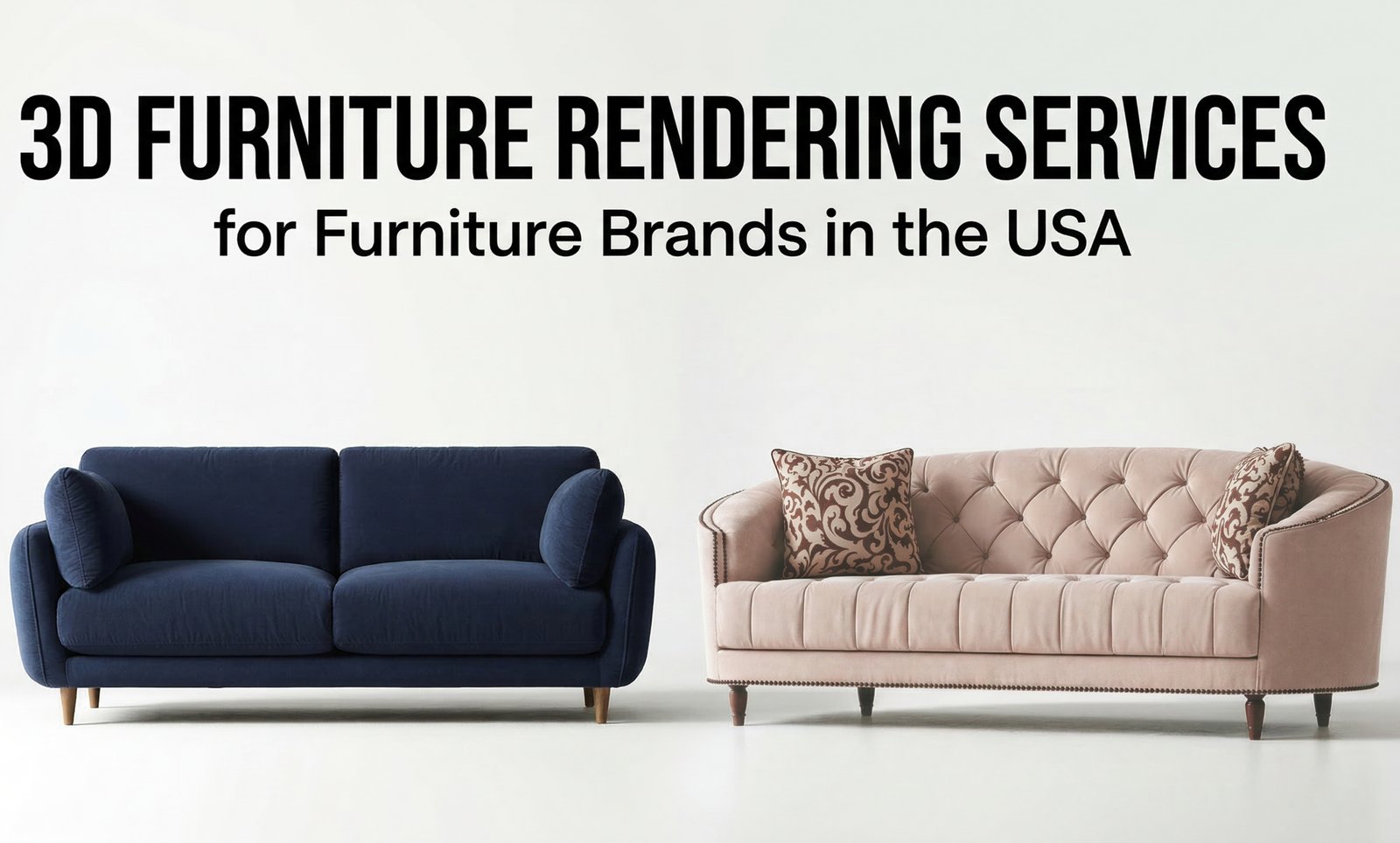 3D rendering for furniture ecommerce demonstrating multiple fabric and texture variations for a single armchair.